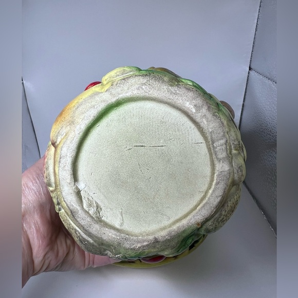 Vtg MCM Nancy Pew Japan mini decorative pitcher & basin set Multi Fruit pattern - Picture 7 of 13